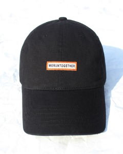 slogan cap (black)